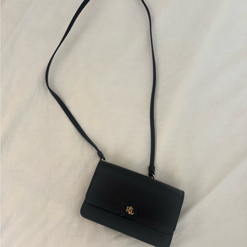 Ralph Lauren leather belt bag black